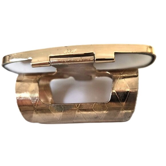 VTG 1950s Japan Starburst Lipstick Holder with Mirror MCM Atomic Vanity Glam - Picture 5 of 5